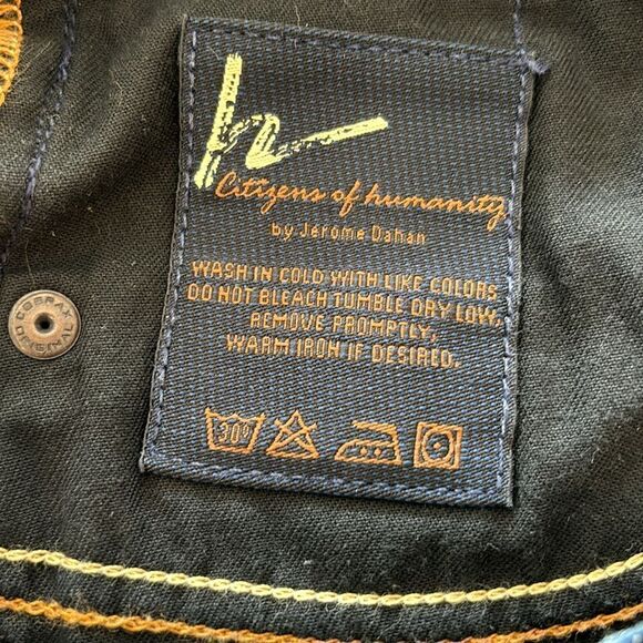 Citizens of humanity, low waist cropped jeans, Kelly# 063 stretch dark blue 29 - Picture 11 of 16